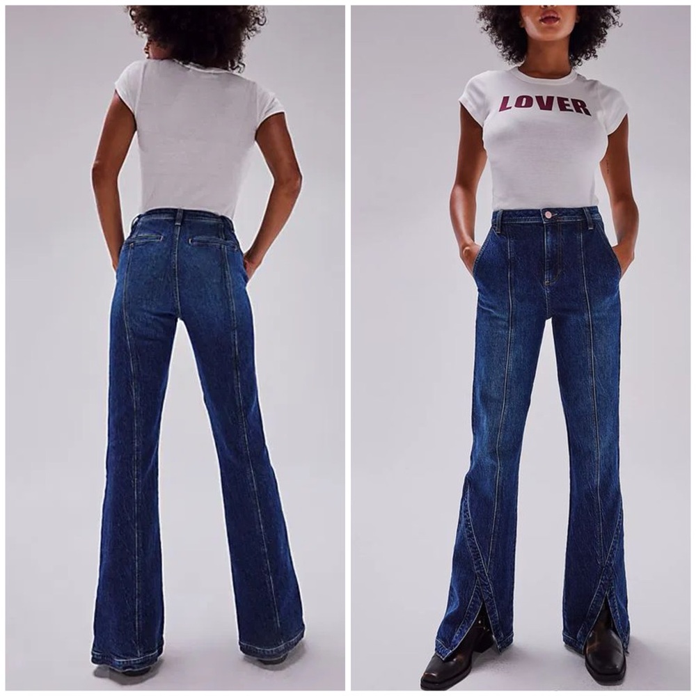 NEW Free People We The Free curvy Mona Flare Jeans 24